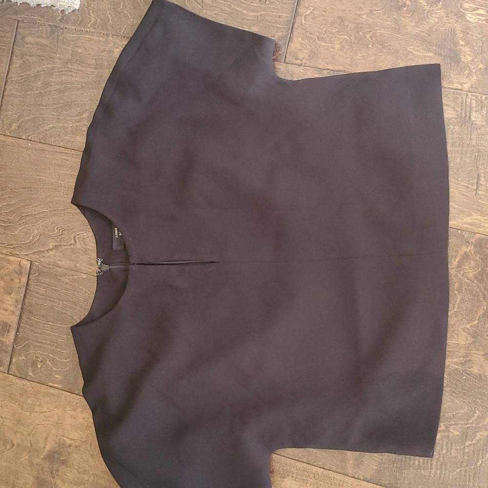 JCrew Black Crepe Crop top 8